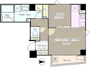 シエルトゥールロジュマンの物件間取画像